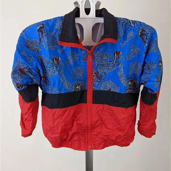 Vintage Kids Color Block Jacket 6 - Picture 1 of 3